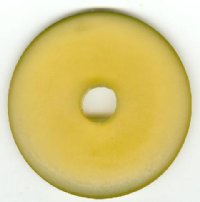 1 56x7mm Matte Lemon Resin Donut 